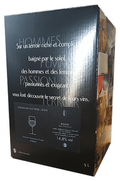 Fontaine à vin Ardèche par nature rouge 3 litres